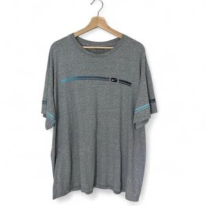 Nike Gray Short Sleeve Tee with Logo Detail